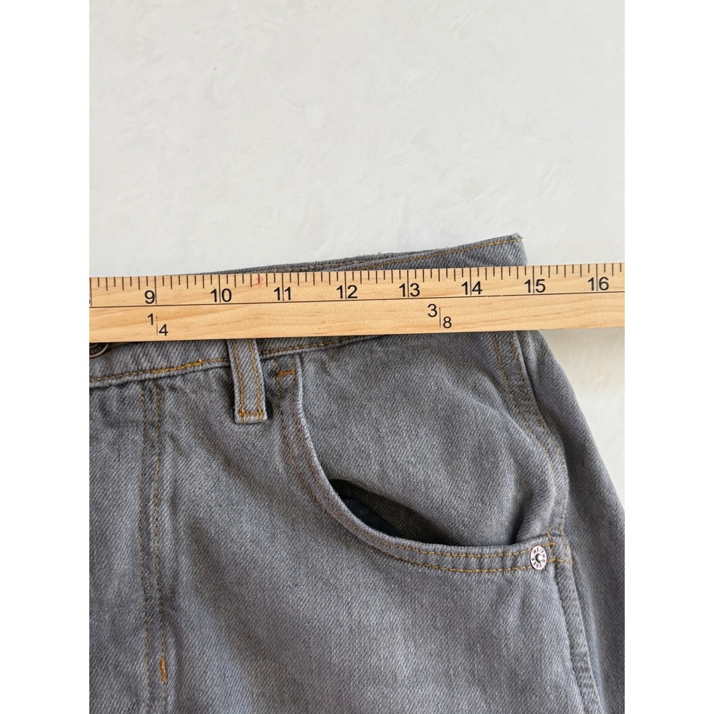 We The Free Womens Barrel Jeans Gray Cropped Wide Leg Denim Size 27 Boho - Picture 7 of 9